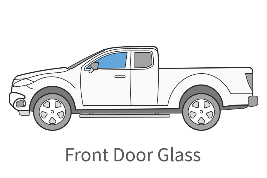 Front door glass