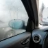 fogged up car window